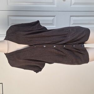 Kenneth Cole Reaction Dark Brown Knit Cardigan Size Small